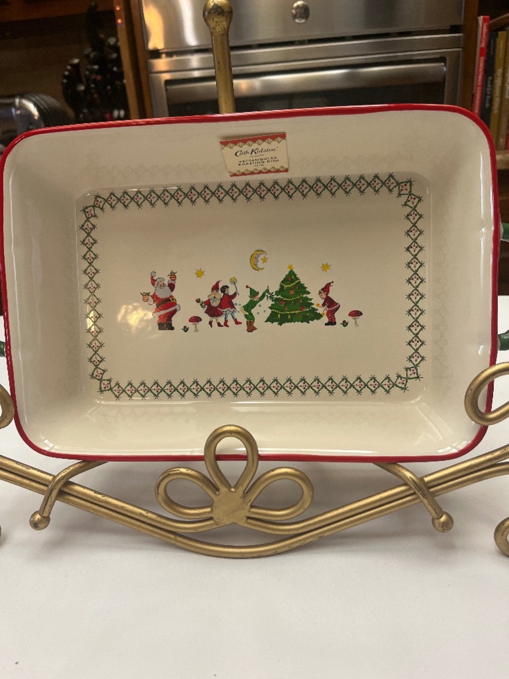 NWT Cath Kidston London Rectangular Baking Dish.  11.75 “x 8”.